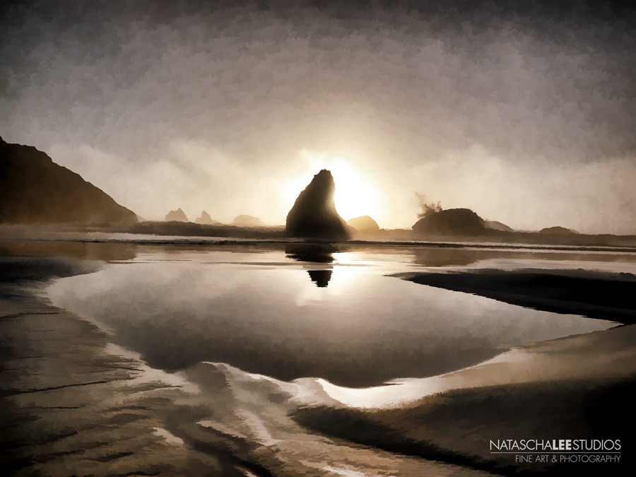 Bandon Oregon Sunset's Best Beach Towns by Natascha Lee Studios