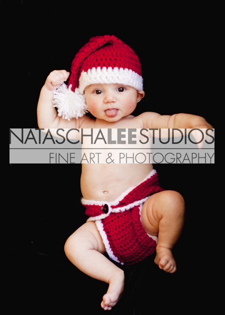 Cherry Creek, Colorado Newborn Portraits - Santa Baby by Natascha Lee Studios