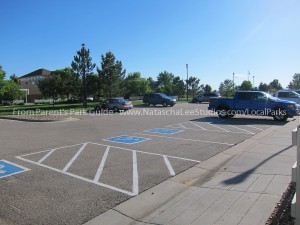 Close parking, off Sheridan for Broadlands West Park in Broomfield
