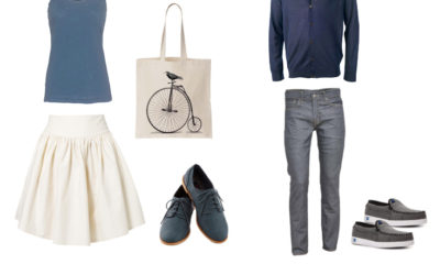 What to Wear for Spring Family Portraits : Provincial Blue